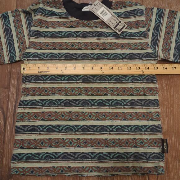 VTG Gotcha Boy's Size Large Shirt Surf Skate Aztec Stripe Pattern Made in USA - Picture 4 of 6